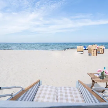 Luksusowy namiot Schlafstrandkorb Nr 7 Timmendorfer Strand